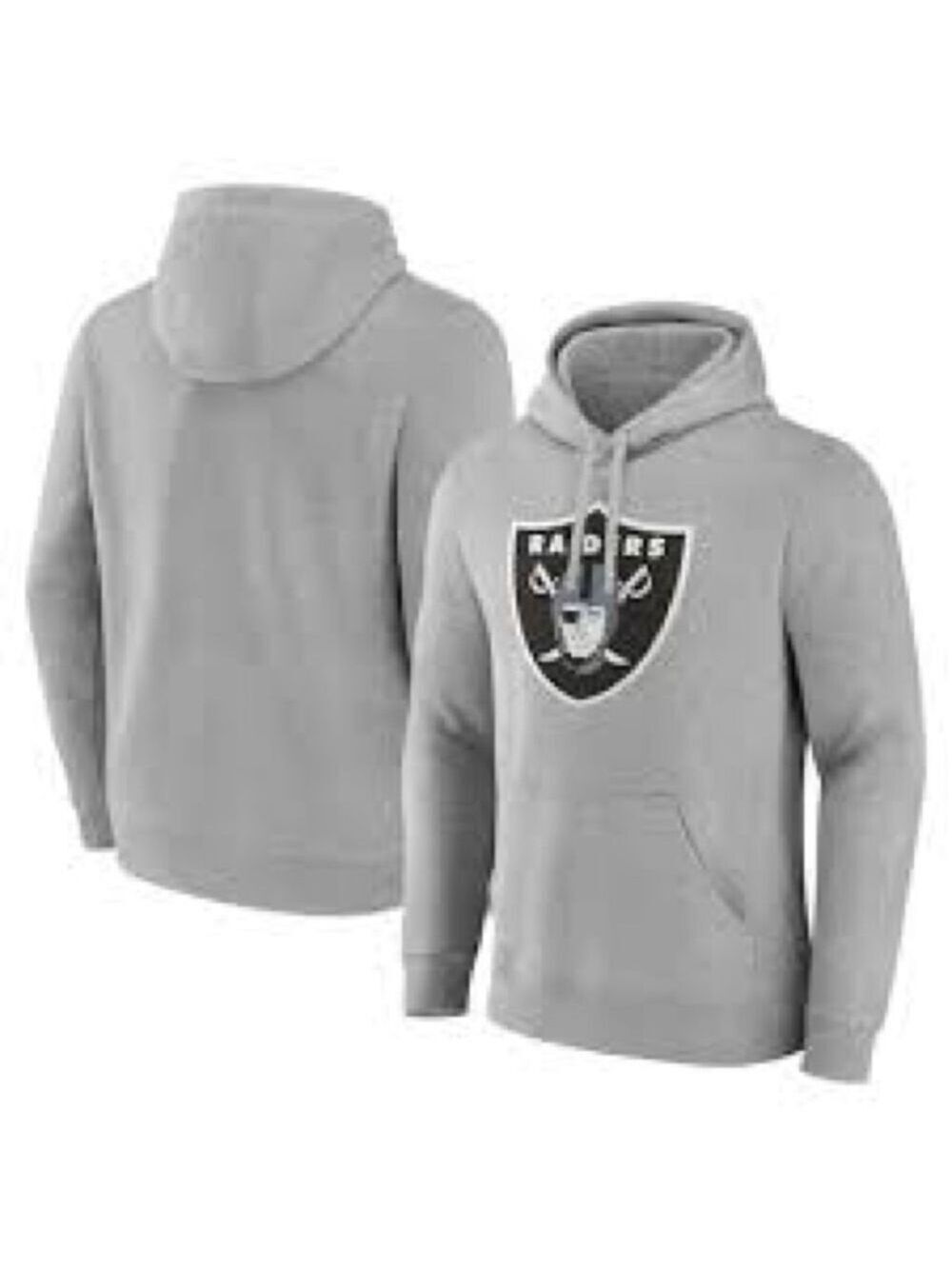 Fanatics Raiders Hoodie Mens XXL Gray